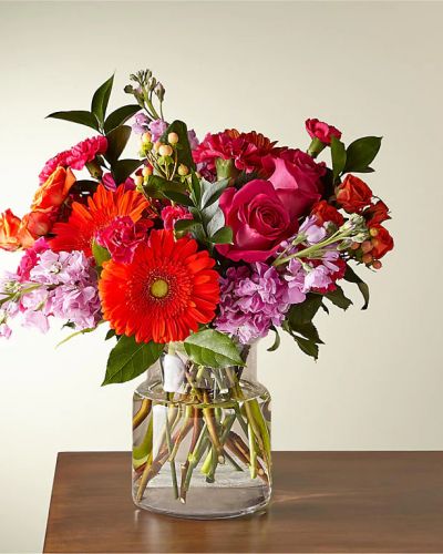 <p>The Fiesta Bouquet is composed of a lively mix, fit to celebrate any and every moment. With a combination of vibrant flowers, this florist–designed arrangement brings a pop of color and a burst of excitement as soon as it arrives.</p>
