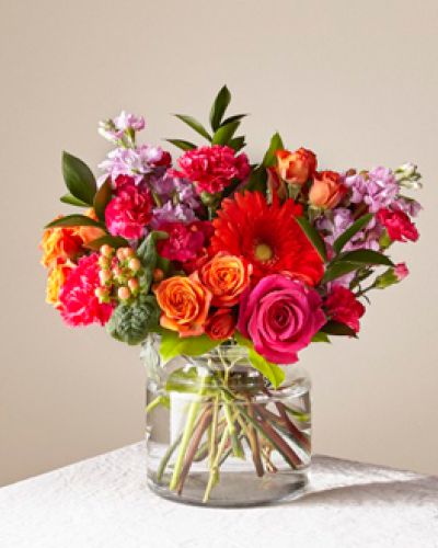 <p>The Fiesta Bouquet is composed of a lively mix, fit to celebrate any and every moment. With a combination of vibrant flowers, this florist-designed arrangement brings a pop of color and a burst of excitement as soon as it arrives.</p>